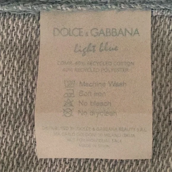 Dolce & Gabbana Light Blue Beach towel NEW in Box - Picture 5 of 5